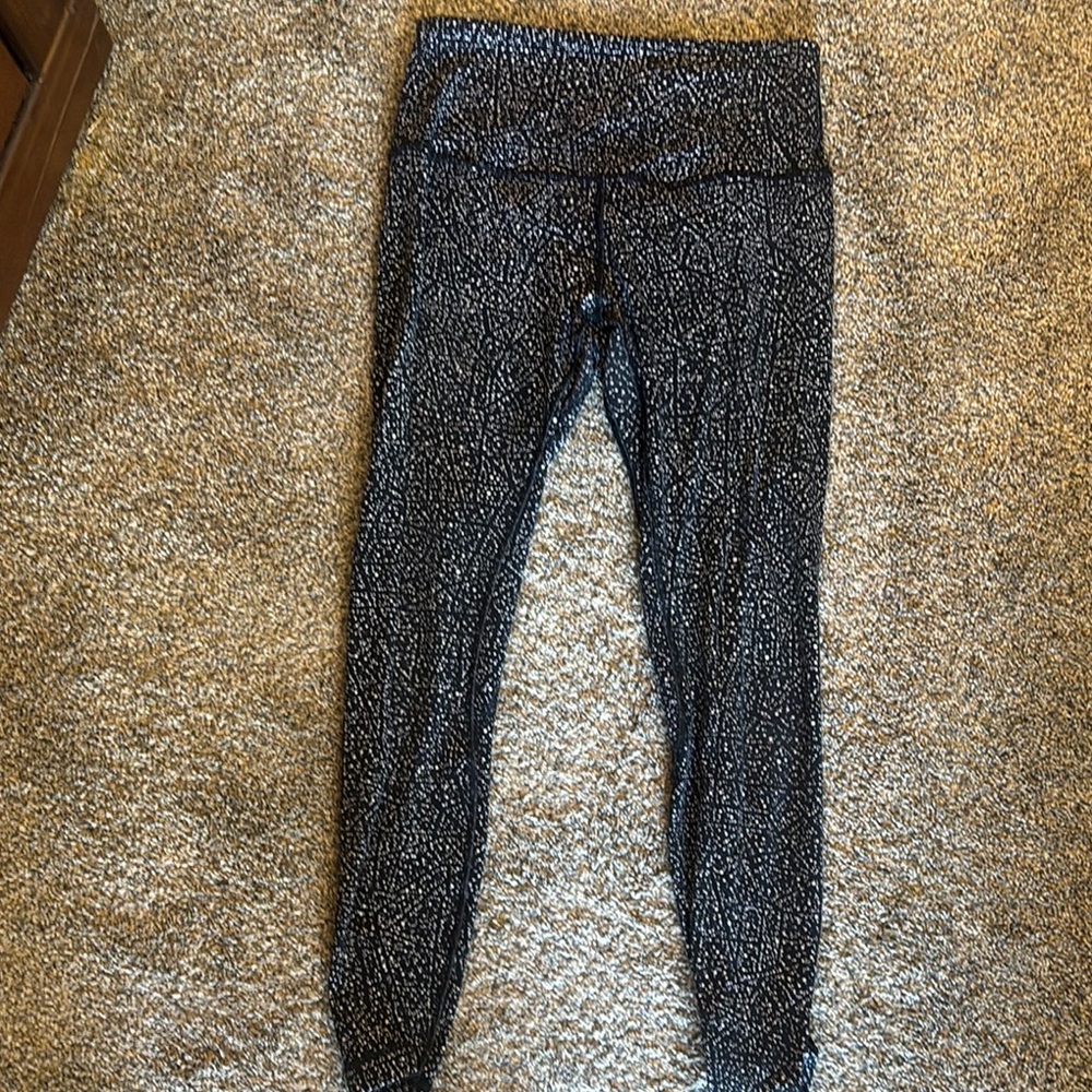 Black & White Speckled Athletic Leggings